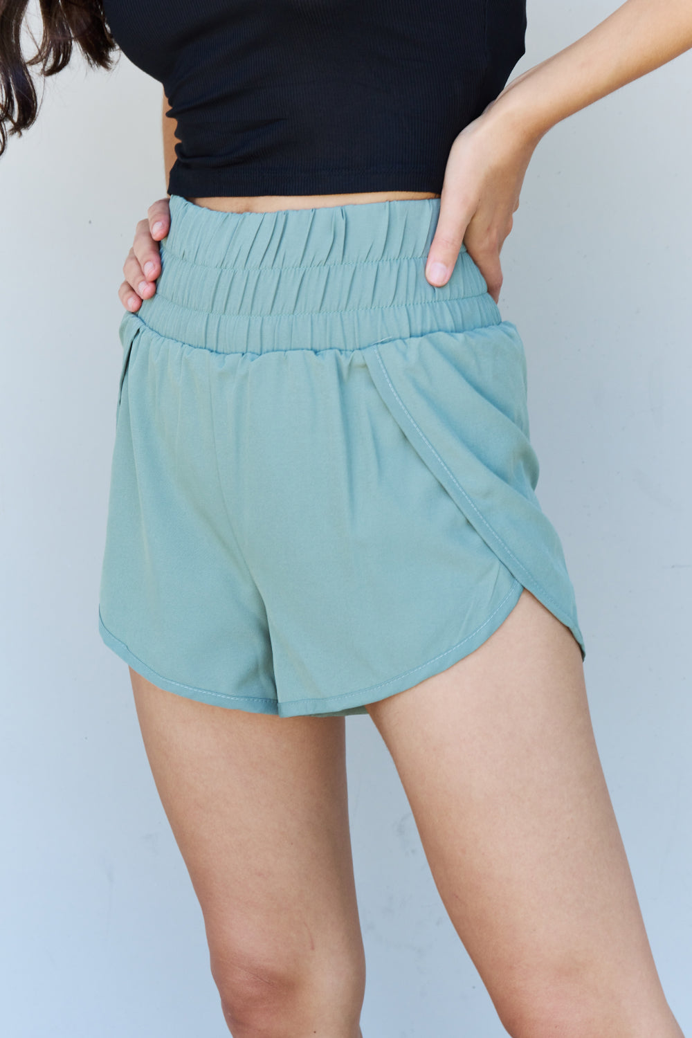 High Waistband Active Shorts