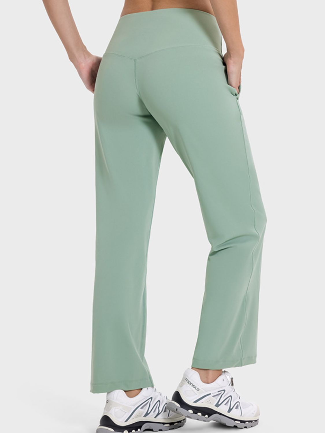 Pocketed High Waist Pants