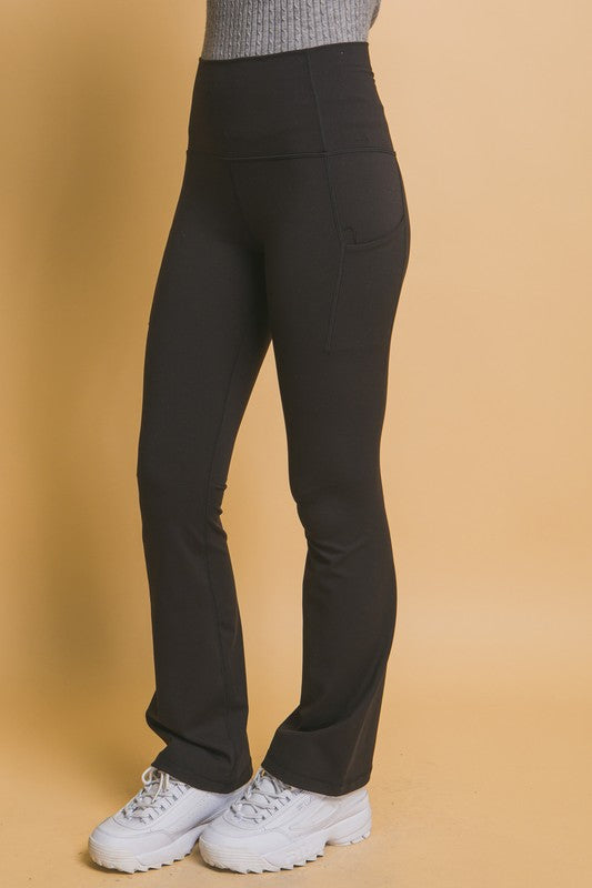 High Waist Flare Active Leggings