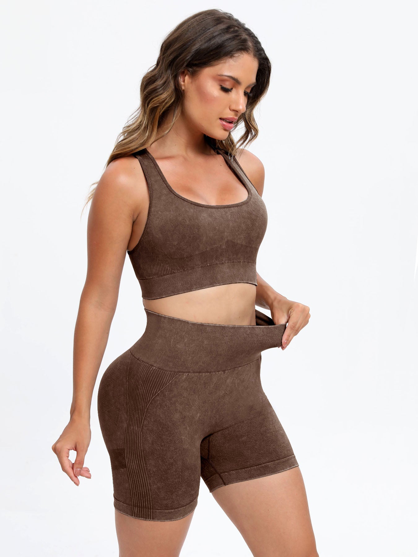 Wide Strap Top and Shorts Set