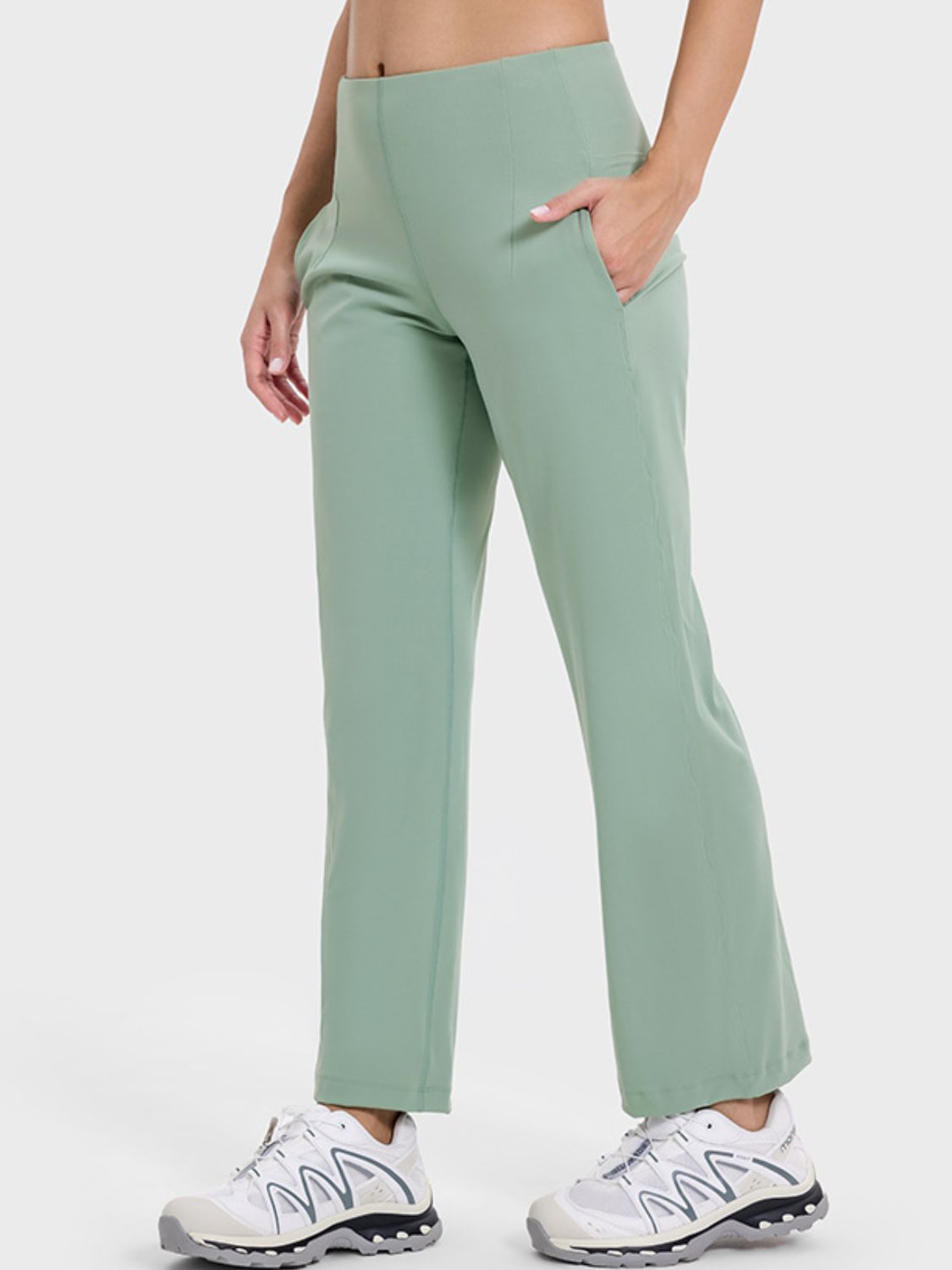 Pocketed High Waist Pants