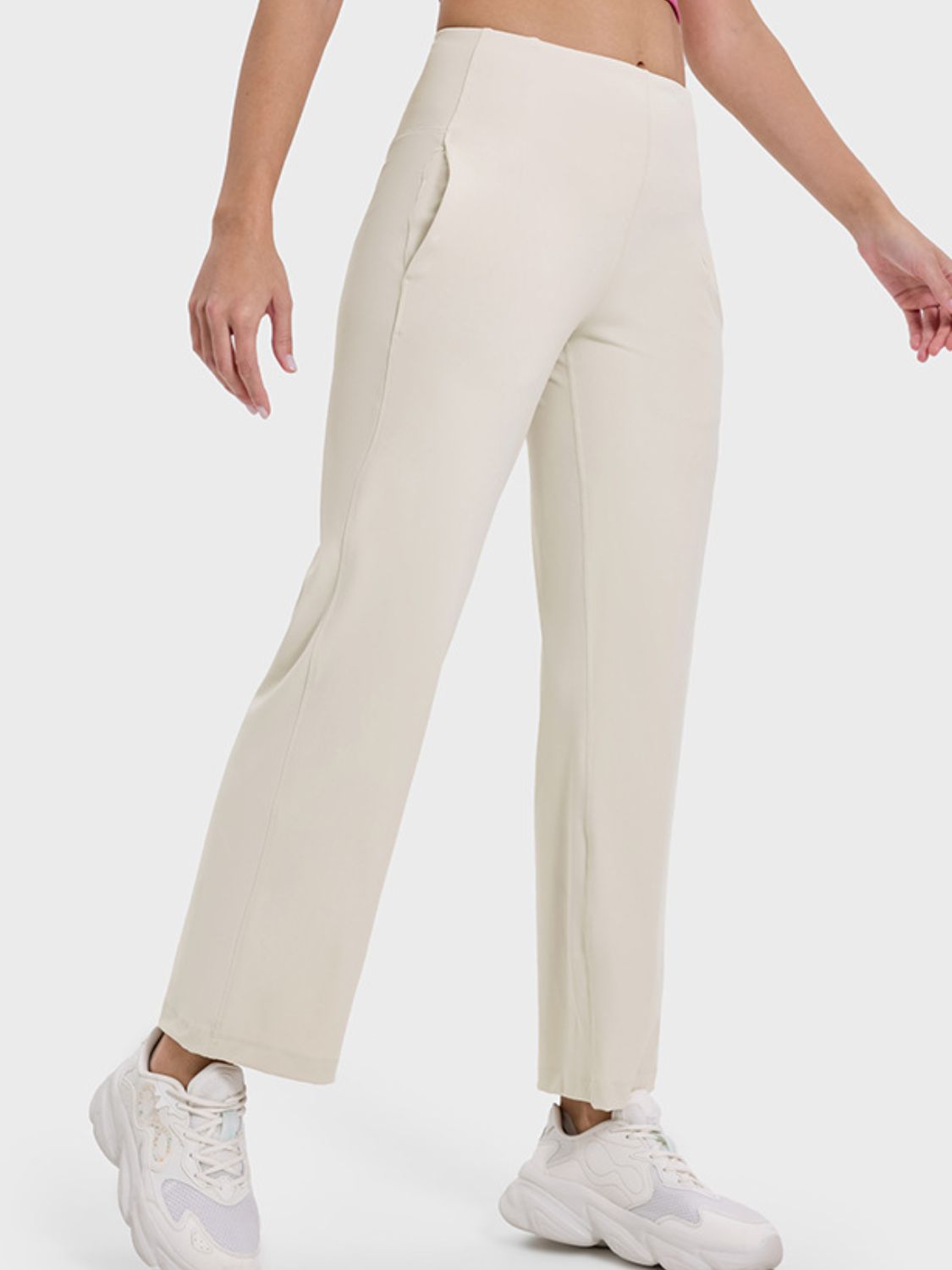 Pocketed High Waist Pants